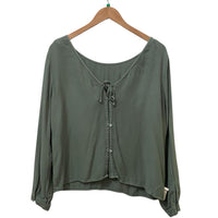 Cloth & Stone Dark Sage Size M Almost New