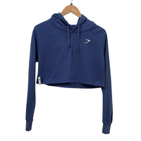 Gymshark Blue Size S Cropped Hoodie Almost New