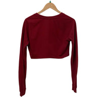 Gymshark Wine Size S Cropped Crewneck Almost New