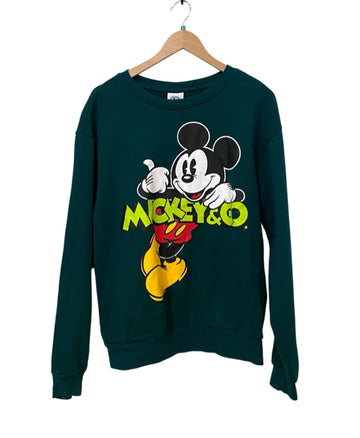 Disney Dark Green Size M Crewneck Almost New