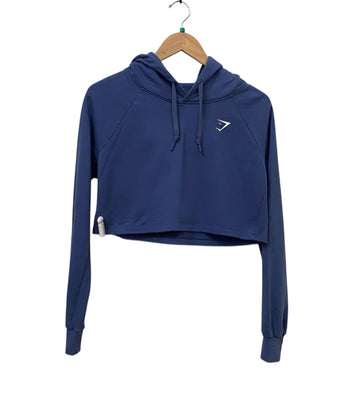 Gymshark Blue Size S Cropped Hoodie Almost New